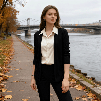 【Jesień/Zima 50% OFF】【L-5XL】2025 Nowa jesienna fałszywa koszula dwuczęściowa, elegancki styl