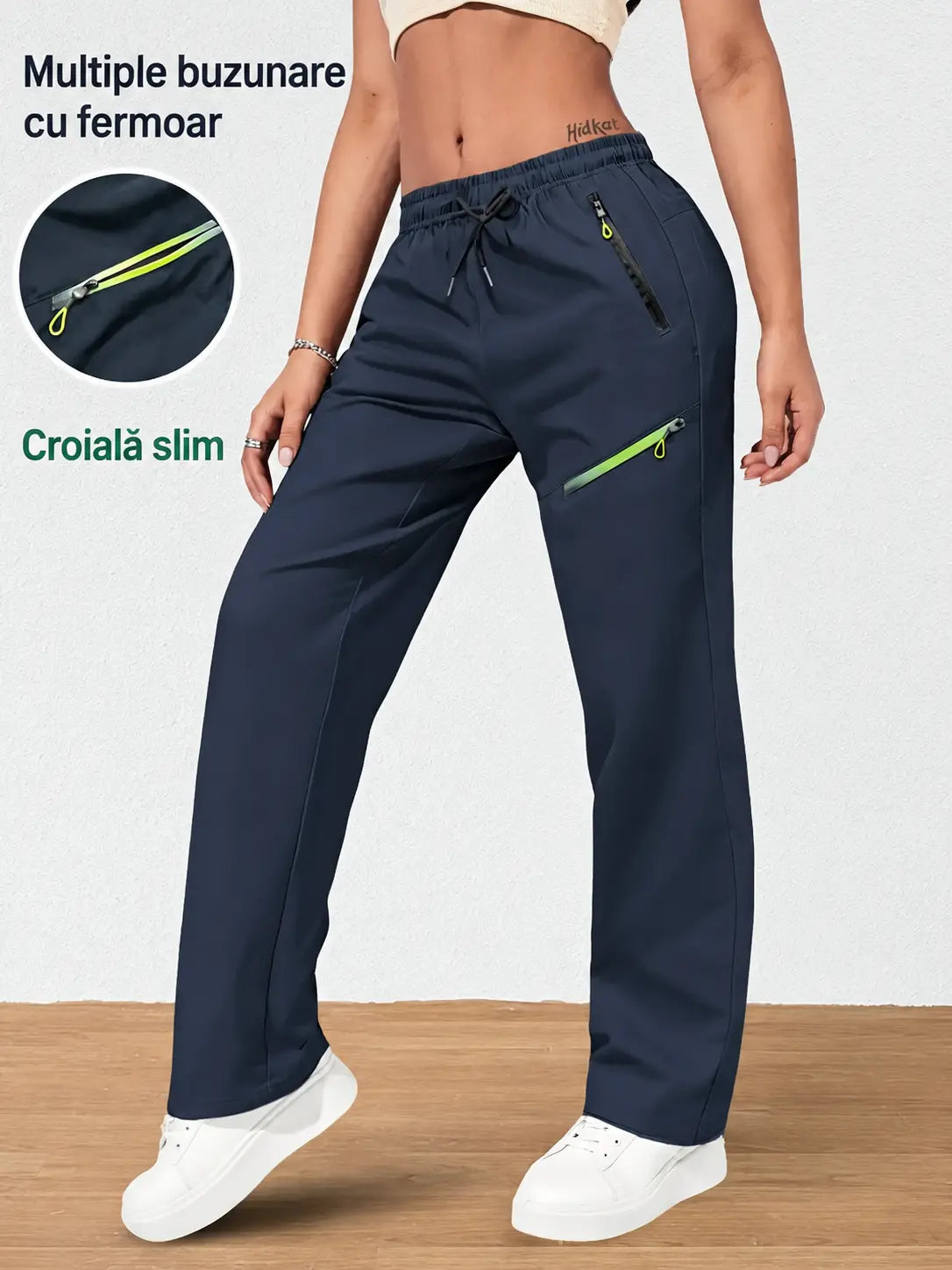 ⏳ Ofertă limitată 🔥 Pantaloni cargo de damă cu croială dreaptă și talie elastică — ideali pentru serviciu, călătorii și purtare zilnică 👖✨