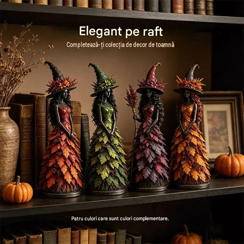 🧙‍♀️ Figurină cu vrăjitoare fermecată de toamnă