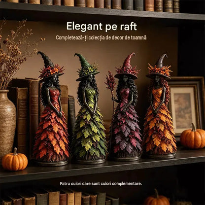 🧙‍♀️ Figurină cu vrăjitoare fermecată de toamnă