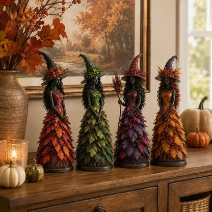 🧙‍♀️ Figurină cu vrăjitoare fermecată de toamnă
