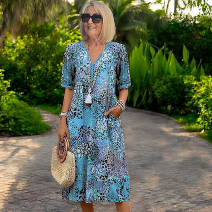 ✨【S-5XL】Iris - O rochie ușoară, lejeră și mulată