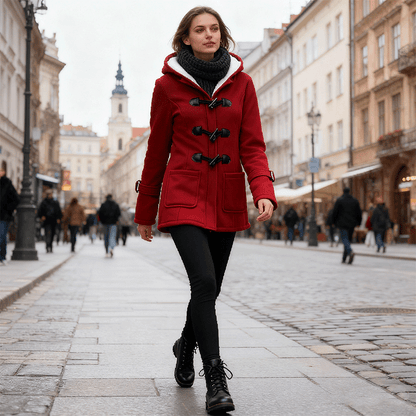 🔥Ostatni dzień 50% zniżki - Ciepłe damskie kurtki z kapturem, długość midi