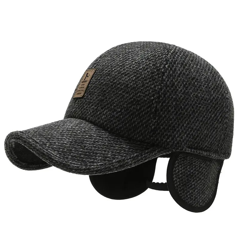 🔥🧢 Șapcă călduroasă pentru bărbați cu protecție pentru urechi – confort pentru toamnă și iarnă