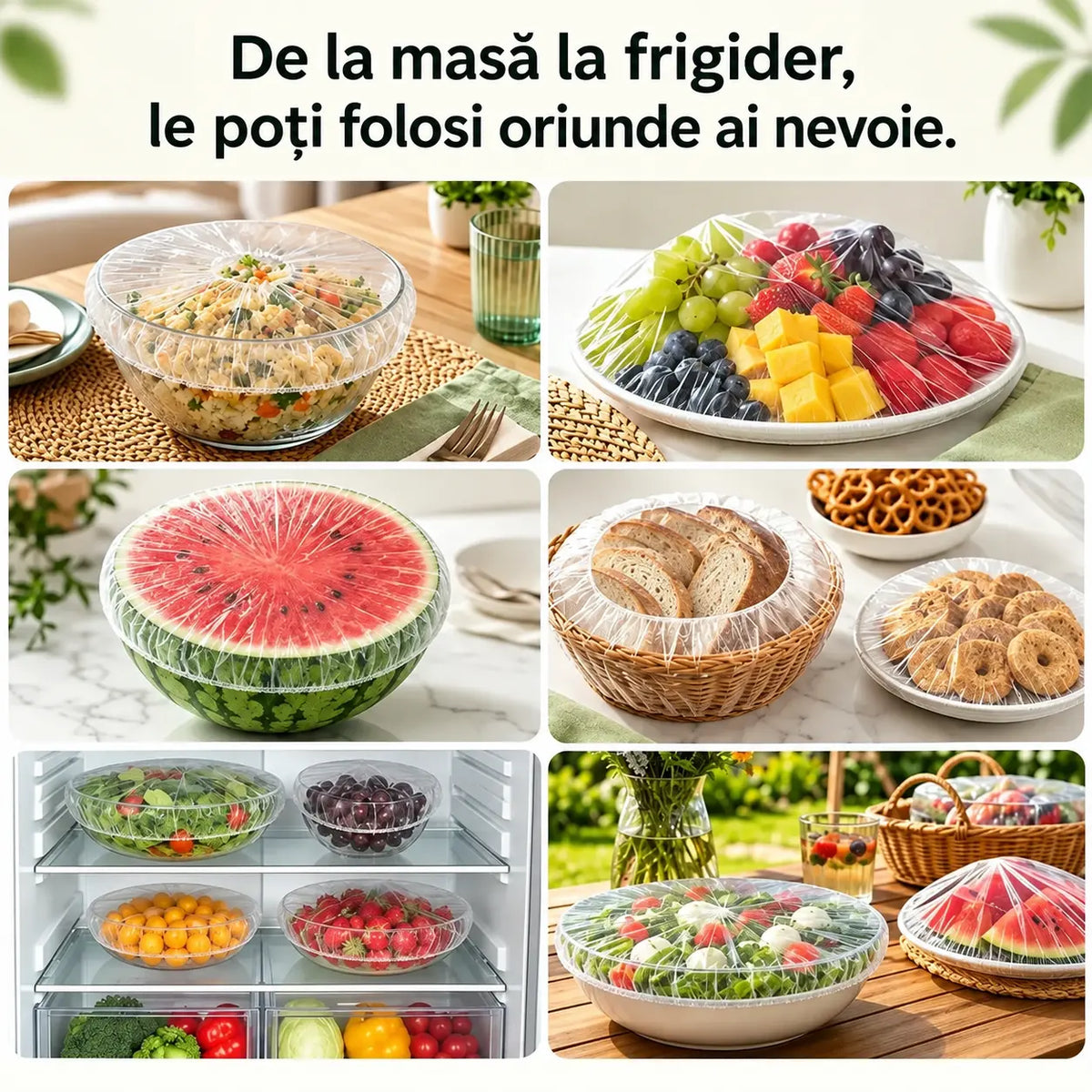 🔥(300 bucăți) Doar 139 lei🍽️Folie de plastic extra‑mare, groasă, antibacteriană, adecvată pentru alimente