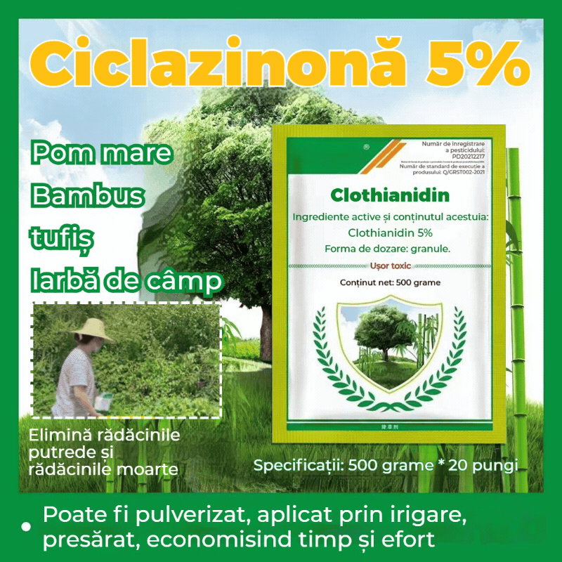 🌳✅🔥Cumpărați 1 obțineți 1 gratuit🔥Erbicid cu hexazinonă, un erbicid pentru copaci, bambus, arbuști, buruieni, căi ferate, drumuri și fabrici