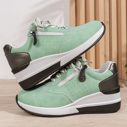 🔥Bestseller 【Reducere de 50%】Pantofi ortopedici moderni și confortabili pentru femei, cu fermoar lateral și talpă groasă