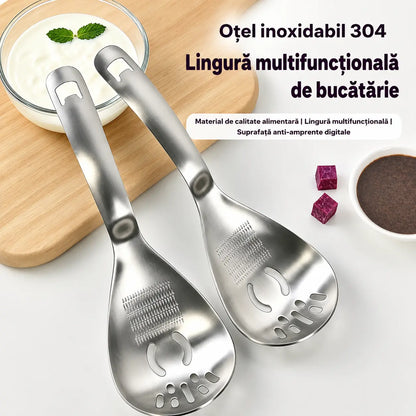 🔥50% reducere🔥🥄Lingură multifuncțională cu strecurătoare din oțel inoxidabil 304