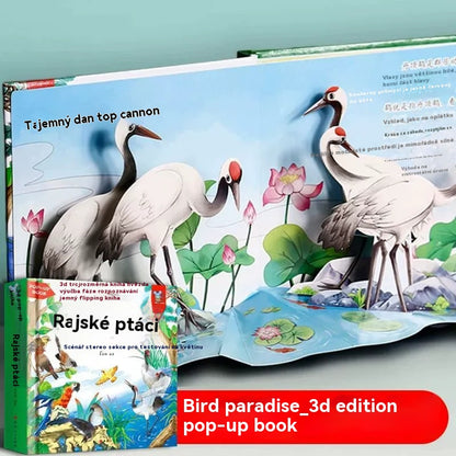 【Kupte 2, dostanete 2 zadarmo】4 kusy 🎁🎁 3D kniha s vyskakovacím oknem a zvieratami