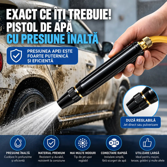 Pistol de pulverizare cu presiune ridicată pentru uz casnic（2 seturi）
