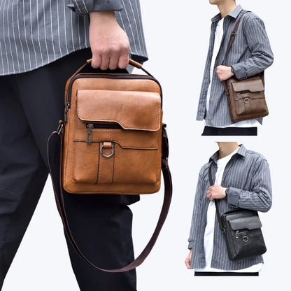 🔥50% reducere👜 Geantă bărbătească modernă și casual din piele, cu capacitate mare
