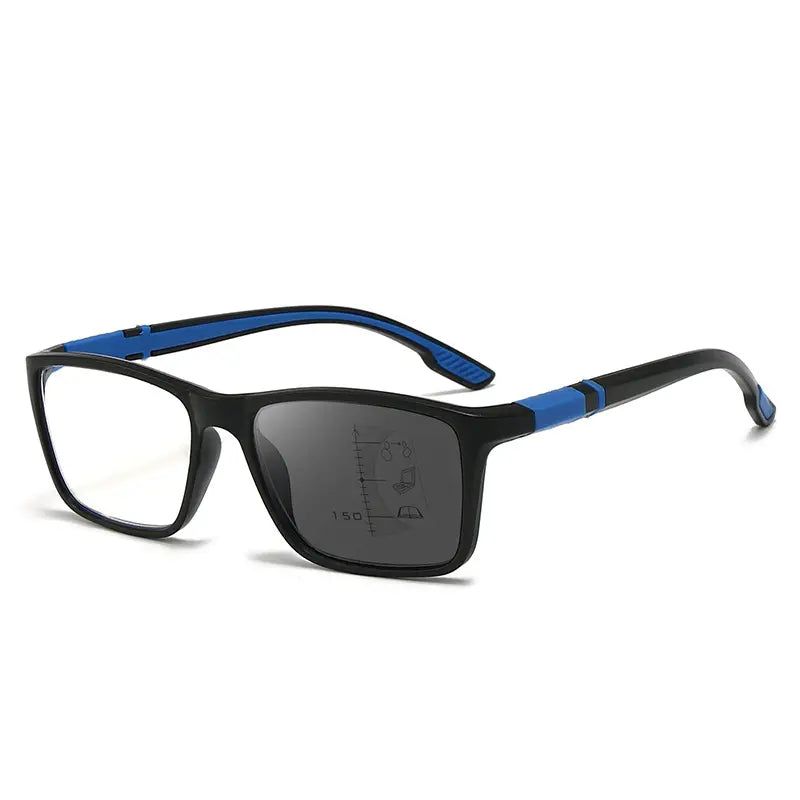 Ochelari multifocali de citit, model nou, în stil sport – lentile fotocromatice, design antialunecare, concepuți pentru persoanele în vârstă, potriviți pentru vederea de aproape și de la distanță