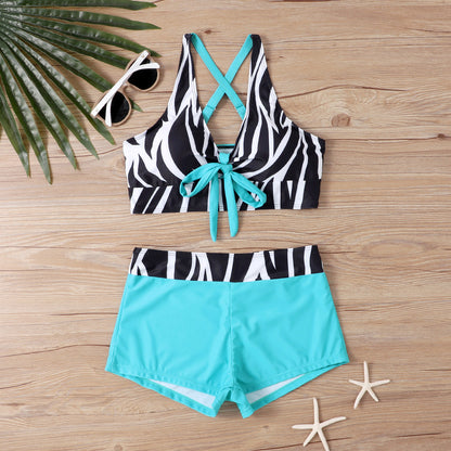 🏊‍👙【Ofertă de vară cu timp limitat】🌴 Costum de baie elegant, mărime mare, cu imprimeu