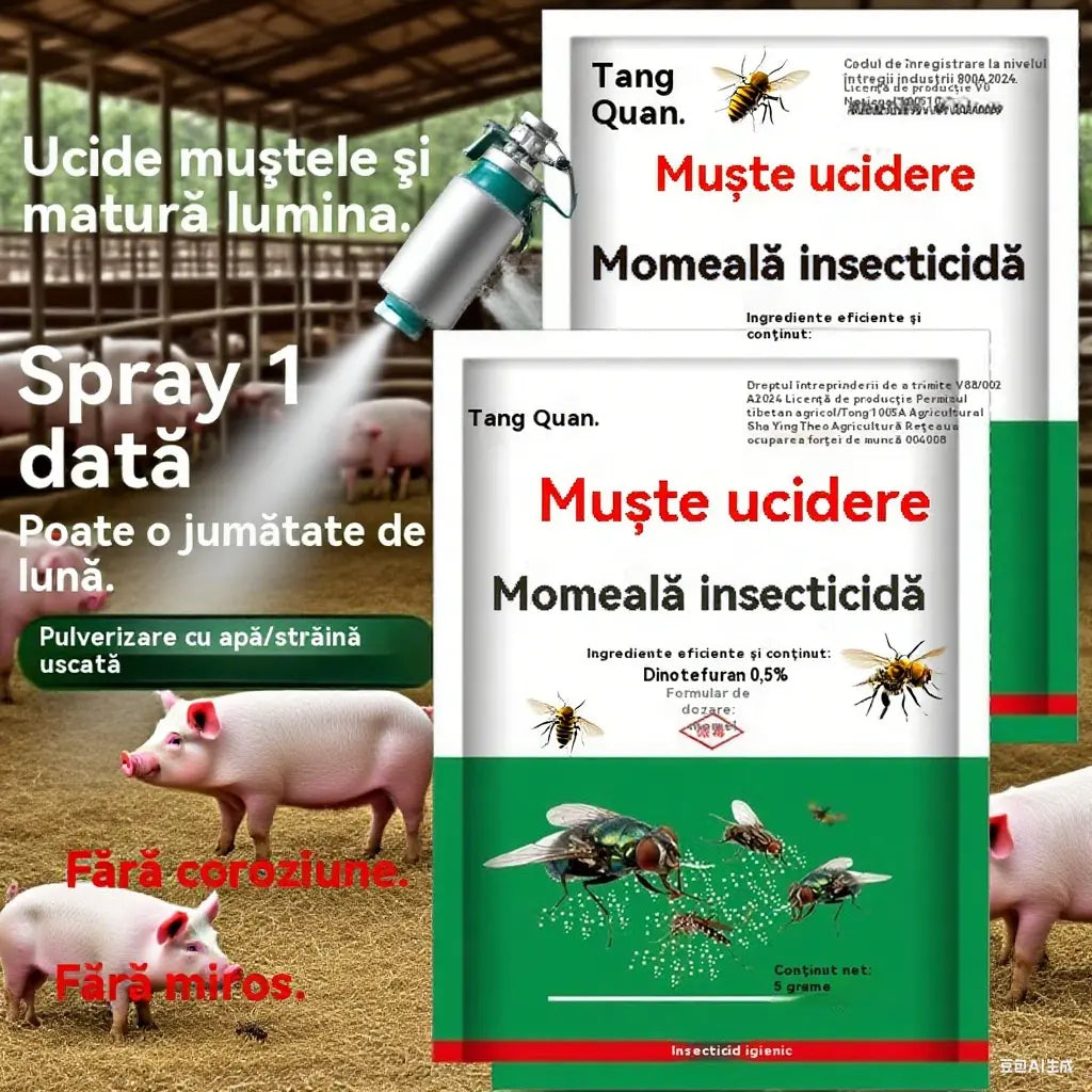 【30%OFF】🦟【5 pungi】 🦟Insecticid spray pentru uciderea muștelor de fermă, inodor, medicament pentru uciderea țânțarilor, uz casnic
