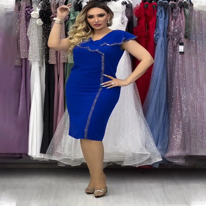 👗💥【S-5XL】Дамска дълга рокля с широк колан