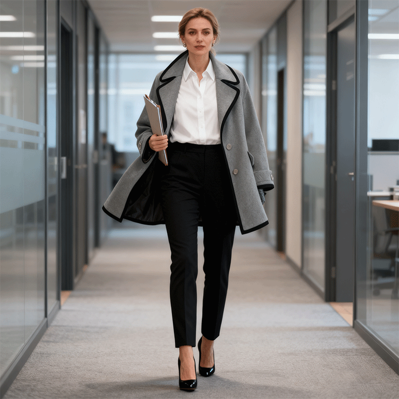 🥰【S-5XL】Nuevo abrigo de peluche multicolor de otoño-invierno, con gorro, cuello amplio y cuello Peter Pan