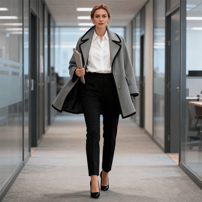 🥰【S-5XL】Nuevo abrigo de peluche multicolor de otoño-invierno, con gorro, cuello amplio y cuello Peter Pan