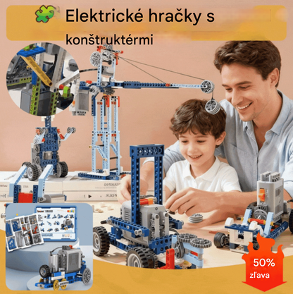 【Priame zľavy 50 %】Elektrické stavebné hračky